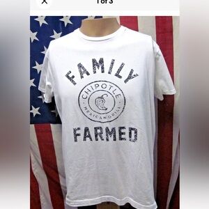 NWT Chipotle White Graphic Men's T-Shirt